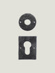 1 door plate for handle 01 (small) + 1 plate for cylinder 05