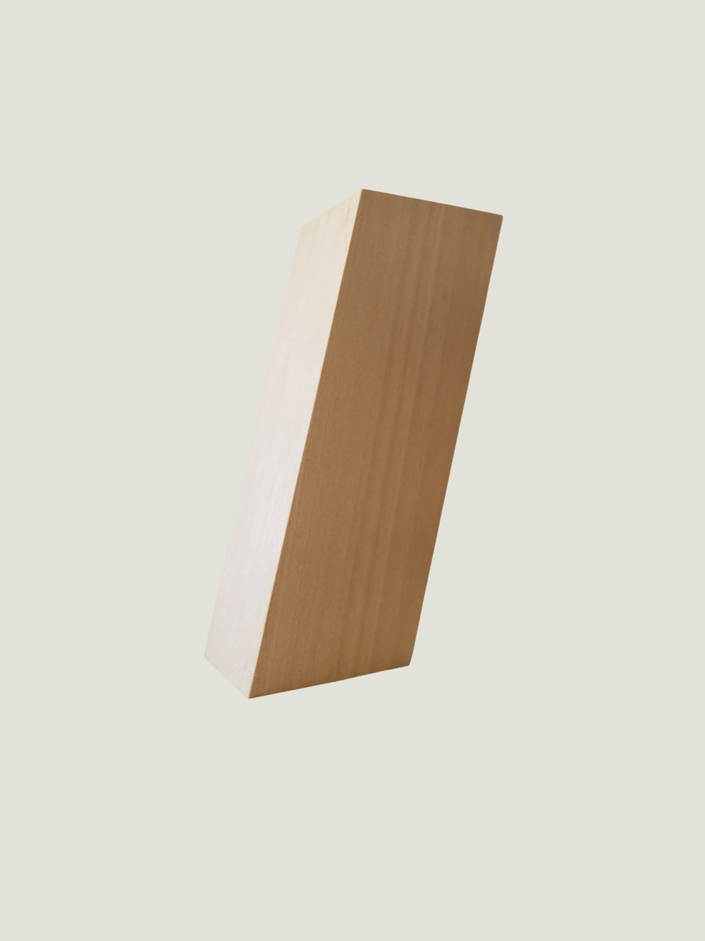 Linden wood triangular prism