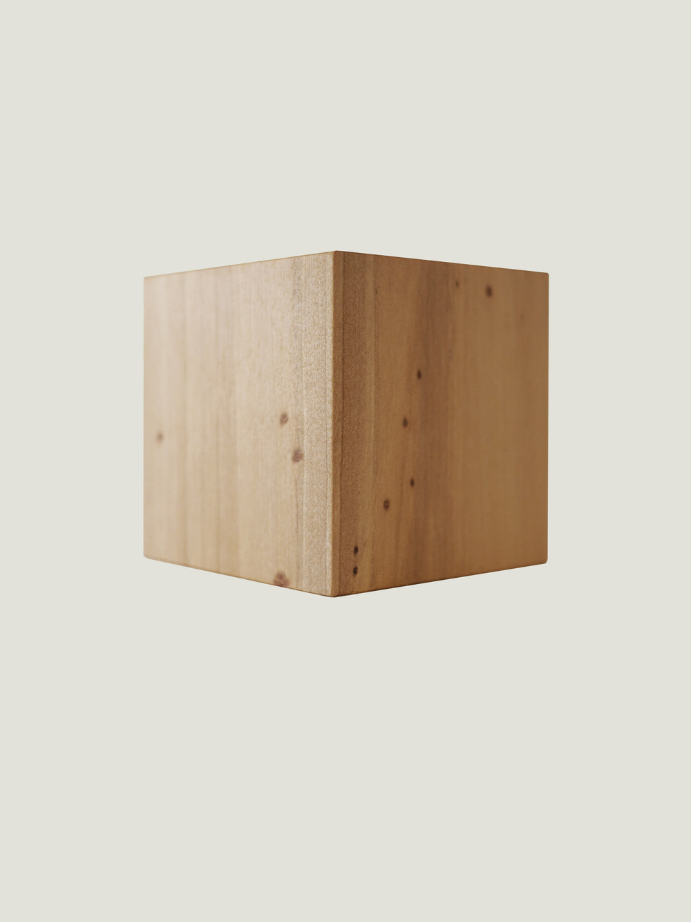 Le cube en peuplier
